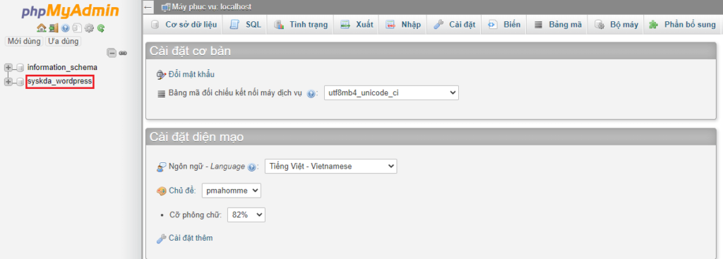 Hướng dẫn thao tác với database trên DirectAdmin – Knowledge Base